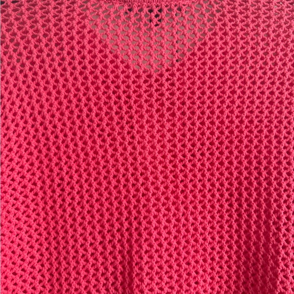New TOCCIN Hot Pink Knit Sweater. Size: L - Picture 10 of 11